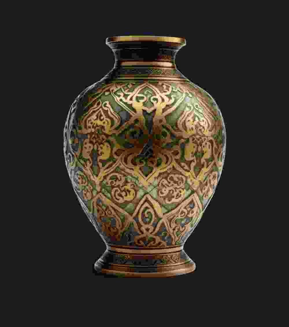 Copper Flower Vase